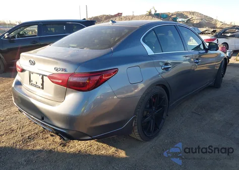 2018 Infiniti Q50 3.0T Red Sport 400 from USA, damaged, VIN JN1FV7AP7JM460950